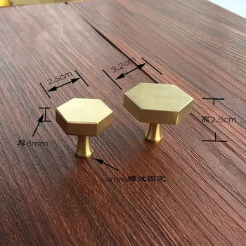 4pcs/lot Gold Brass Cabinet Knobs Nordic Hexagonal handle for Drawer Kitchen Furniture handles
4pcs/lot Gold Brass Cabinet Knobs Nordic Hexagonal handle for Drawer Kitchen Furniture handles