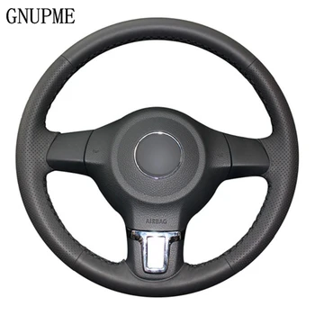 DIY Hand-Stitched Black Artificial Leather Car Steering Wheel Cover for Volkswagen Golf 6 Mk6 VW Polo MK5 2010 2011 2012 2013
DIY Hand-Stitched Black Artificial Leather Car Steering Wheel Cover for Volkswagen Golf 6 Mk6 VW Polo MK5 2010 2011 2012 2013