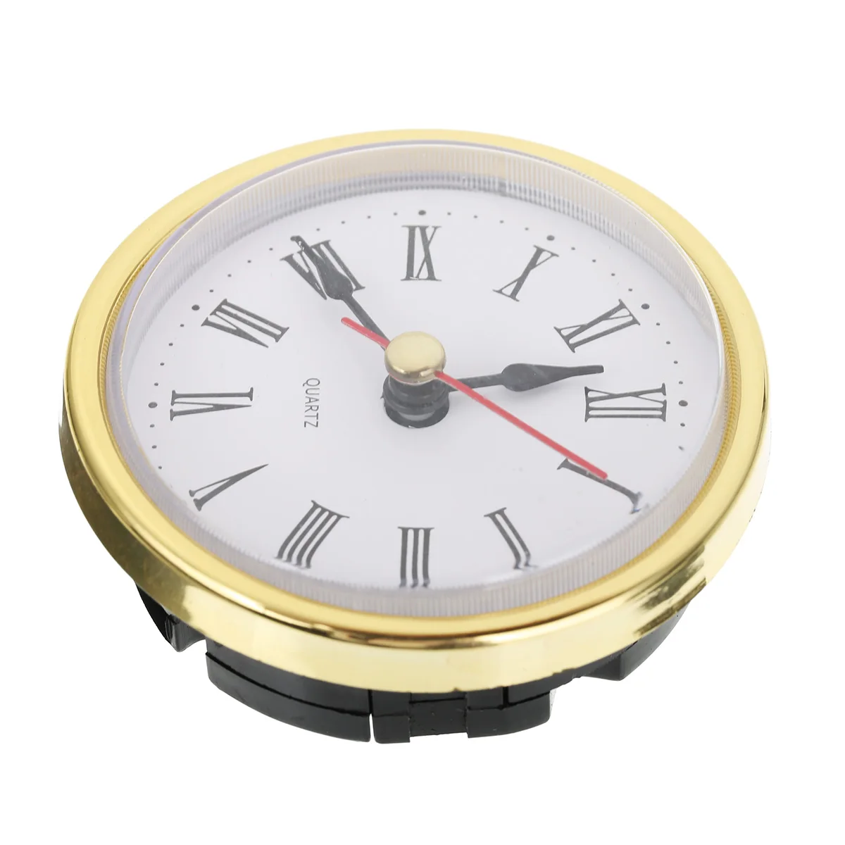 65mm Gold Clock Quartz Movement Shellhard Insert Roman Numeral DIY Clock Accessories 2-1/2"