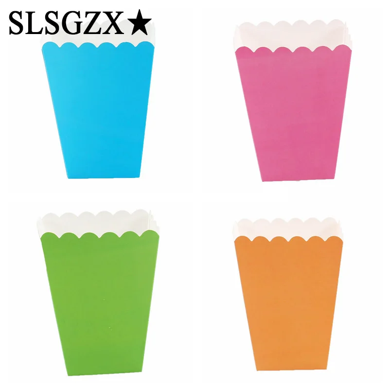 6pcs Solid Color Stiff Paper Mini Party Popcorn Boxes Pop Corn Candy/ Sanck Favor Bags Wedding Birthday Movie Party Tableware
6pcs Solid Color Stiff Paper Mini Party Popcorn Boxes Pop Corn Candy/ Sanck Favor Bags Wedding Birthday Movie Party Tableware