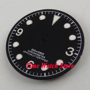 30.4mm black sterial dial luminous white marks Watch Dial fit ETA 2824 2836 MIYOTA 8215 821A Automatic Movement D54
30.4mm black sterial dial luminous white marks Watch Dial fit ETA 2824 2836 MIYOTA 8215 821A Automatic Movement D54