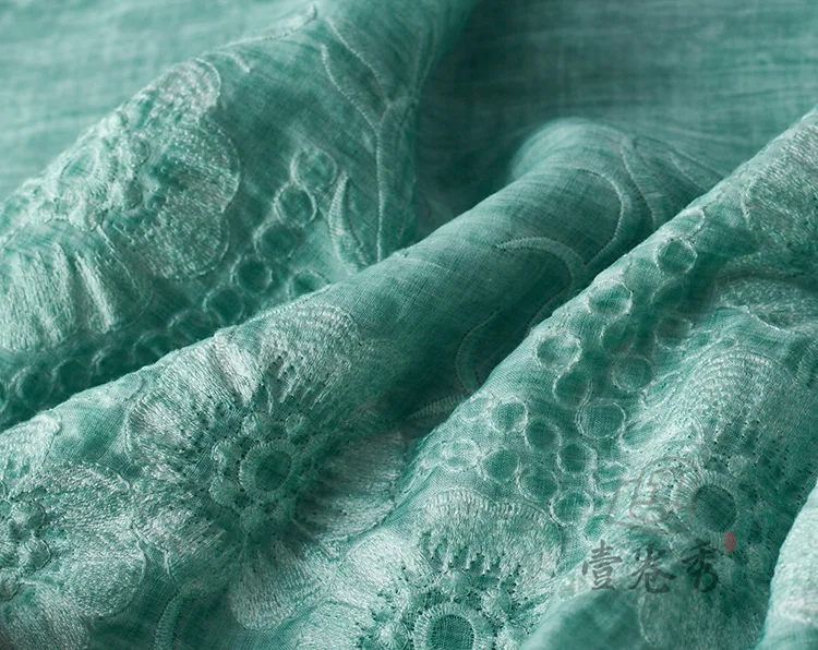Ramie Cloth In Summer Thin Green Dirty Dyed Embroidery Embroidered Robe Chinese Style Clothing Cotton and Linen Fabric
Ramie Cloth In Summer Thin Green Dirty Dyed Embroidery Embroidered Robe Chinese Style Clothing Cotton and Linen Fabric