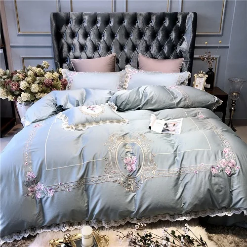 Luxury European and American Embroidered Lace Egyptian Cotton Bedding Set Quilt Cover Sheet Pillowcase Queen Extra Large
Luxury European and American Embroidered Lace Egyptian Cotton Bedding Set Quilt Cover Sheet Pillowcase Queen Extra Large