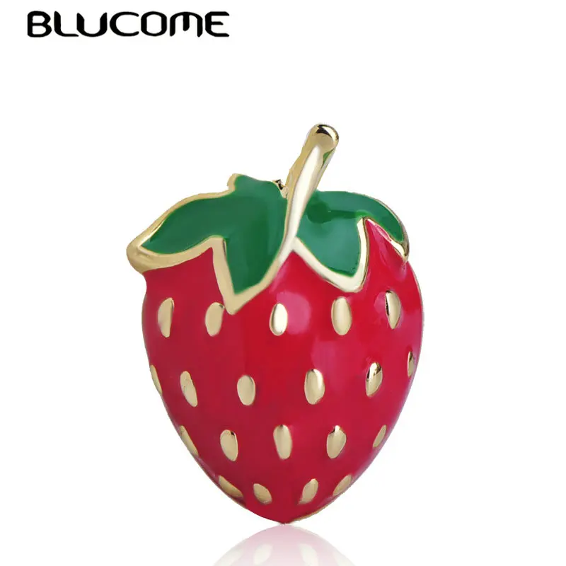 Blucome Lovely Little Red Strawberry Shape Fruit Brooch Enamel Copper Button For Women Child Collar Hat Pins Accessories Jewelry
Blucome Lovely Little Red Strawberry Shape Fruit Brooch Enamel Copper Button For Women Child Collar Hat Pins Accessories Jewelry