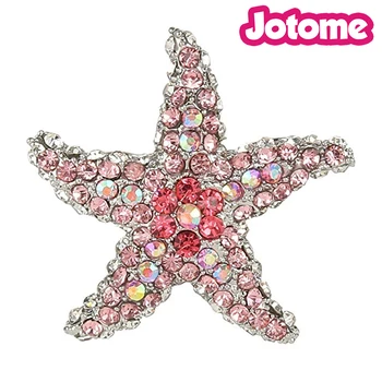 100pcs a lot Silver-Tone Women's Pink Austrian Crystal Dazzling Starfish Brooch
100pcs a lot Silver-Tone Women's Pink Austrian Crystal Dazzling Starfish Brooch