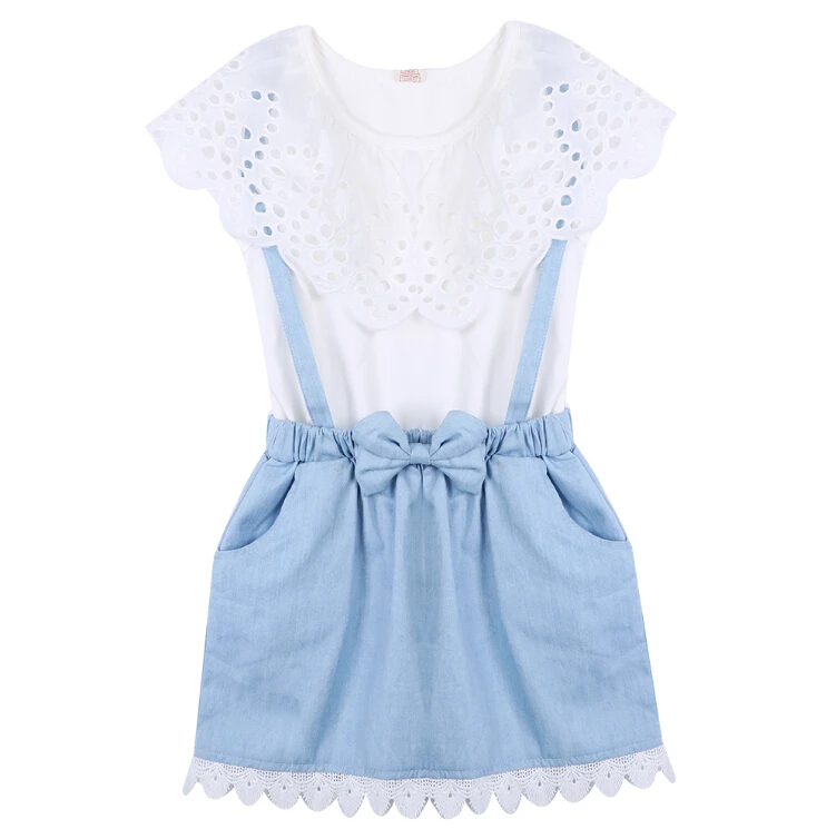Girls Summer clothes Dresses New Fashion Girls cowboy Short sleeve Bow cotton baby kids girls Ball Cute dress 2 3 4 5 6 7 Years
Girls Summer clothes Dresses New Fashion Girls cowboy Short sleeve Bow cotton baby kids girls Ball Cute dress 2 3 4 5 6 7 Years