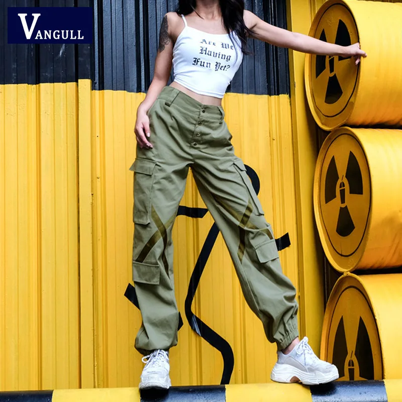 Vangull 2019 Summer Women Army camo Pants Street wear Punk Cargo Pants woman capris trousers High waist pants New loose joggers
Vangull 2019 Summer Women Army camo Pants Street wear Punk Cargo Pants woman capris trousers High waist pants New loose joggers