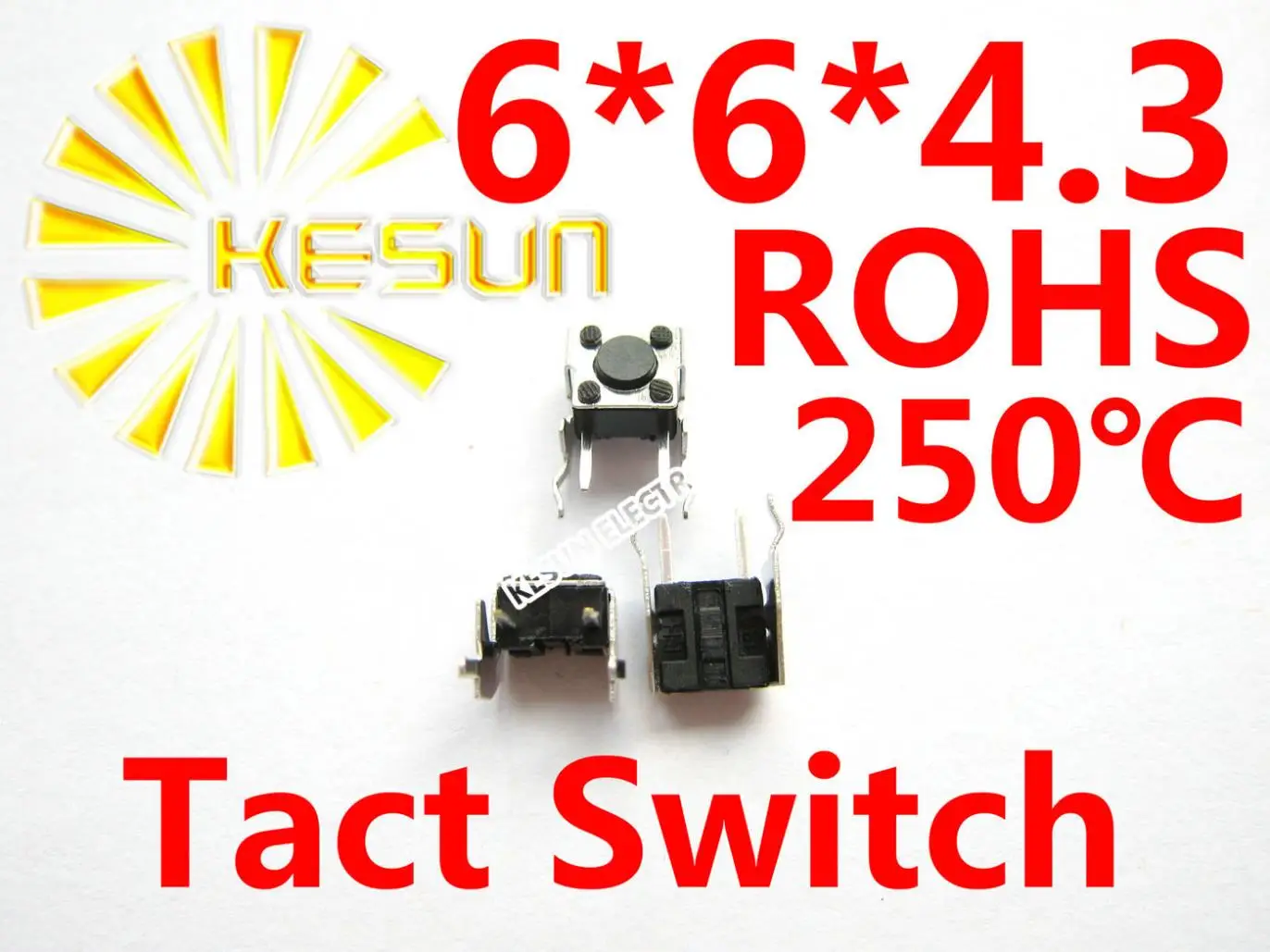 1000PCS DIP 6X6X4.3 Tactile Tact Push Button Micro Switch Momentary Vertical Push ROHS
1000PCS DIP 6X6X4.3 Tactile Tact Push Button Micro Switch Momentary Vertical Push ROHS