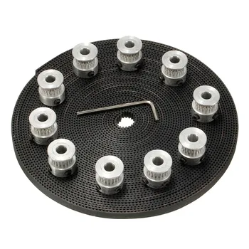 10pcs 20Teeth GT2 Timing Pulley Bore 6mm + 10m 33ft 2GT GT2 Timing Belt 6mm wide for 3D printer CNC RepRap
10pcs 20Teeth GT2 Timing Pulley Bore 6mm + 10m 33ft 2GT GT2 Timing Belt 6mm wide for 3D printer CNC RepRap