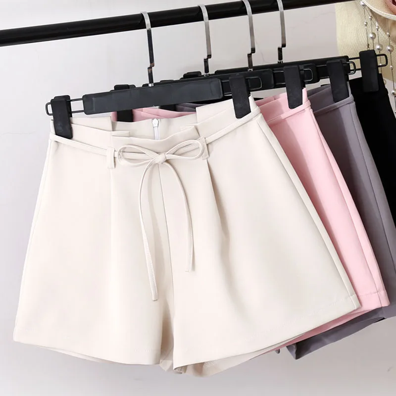 New Summer Autumn Fashion Bow Sashes High Waist Shorts Women Casual Slim Wide Leg Shorts Sweet Solid Thin Drawstring Shorts M453
New Summer Autumn Fashion Bow Sashes High Waist Shorts Women Casual Slim Wide Leg Shorts Sweet Solid Thin Drawstring Shorts M453