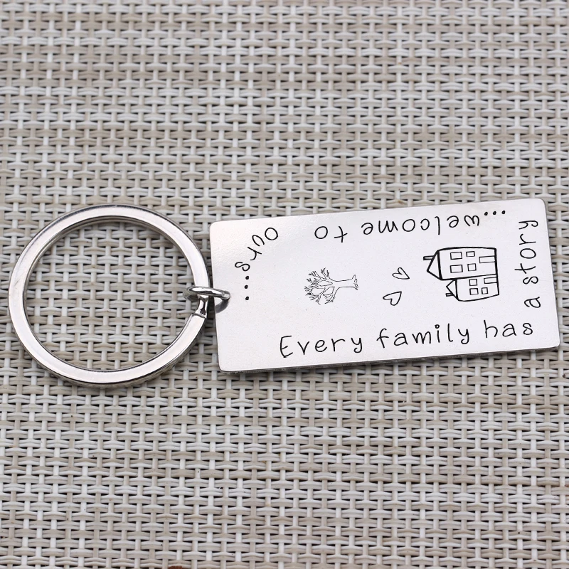 "Every Family Has A Story Welcome To Ours"Hand Carved Jewelry Key Chain New House Party Gift Men Women Stainless Steel Gift
"Every Family Has A Story Welcome To Ours"Hand Carved Jewelry Key Chain New House Party Gift Men Women Stainless Steel Gift