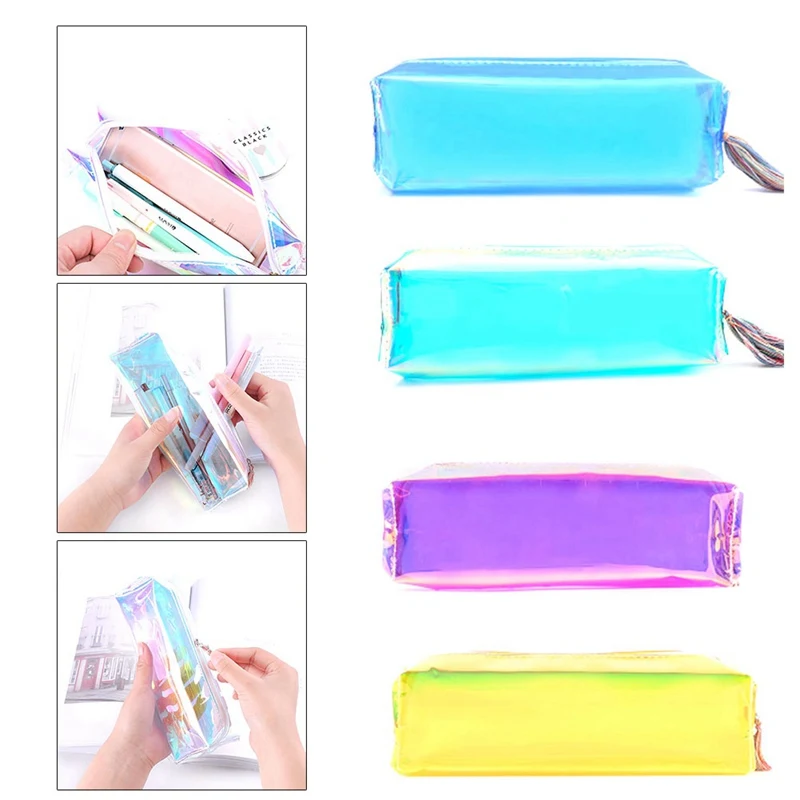 Creative Laser Clear Transparent Pencil Case School Pencil Pouch Cute Stationery Pencil Bag
Creative Laser Clear Transparent Pencil Case School Pencil Pouch Cute Stationery Pencil Bag