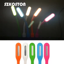 SZKOSTON 1 piezas Mini USB Luz LED Flexible con USB para Xiaomi banco de energía para ordenador portátil comupter Led portátil lámpara portátil(China)