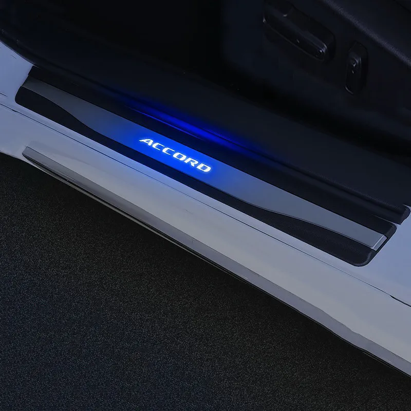 Car Scuff Plate Door Exterior Outer Sill Trim Welcome Pedal Original LED Pedal Car Styling 4Pcs/Set For Honda Accord 10th 2018
Car Scuff Plate Door Exterior Outer Sill Trim Welcome Pedal Original LED Pedal Car Styling 4Pcs/Set For Honda Accord 10th 2018