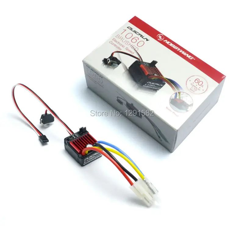 Hobbywing QuicRun 1060 60A Brushed ESC for 1/10 Brushed Speed Controllers RC car Waterproof
Hobbywing QuicRun 1060 60A Brushed ESC for 1/10 Brushed Speed Controllers RC car Waterproof