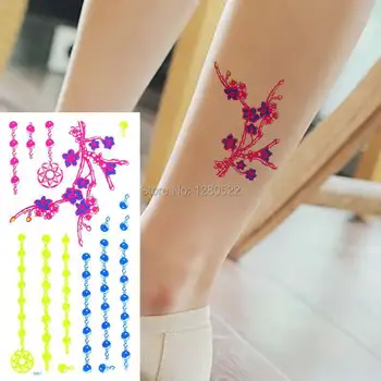 2 sheets Fake Chain Flower Colorful Temporary Tattoo Sticker Tatuagem Temporaria Tatuajes Metalicos for Women
2 sheets Fake Chain Flower Colorful Temporary Tattoo Sticker Tatuagem Temporaria Tatuajes Metalicos for Women