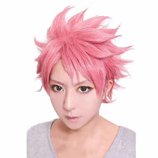 Fairy Tail Etherious Natsu Dragneel Short Pink Shaggy Layered Styling Heat Resistant Cosplay Costume Wig + Track + Wig Cap
Fairy Tail Etherious Natsu Dragneel Short Pink Shaggy Layered Styling Heat Resistant Cosplay Costume Wig + Track + Wig Cap