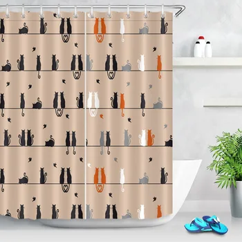 LB Black Yellow Cats Sitting and Watching Birds Shower Curtain Waterproof Polyester Bathroom Curtains Fabric For Bathtub Decor
LB Black Yellow Cats Sitting and Watching Birds Shower Curtain Waterproof Polyester Bathroom Curtains Fabric For Bathtub Decor
