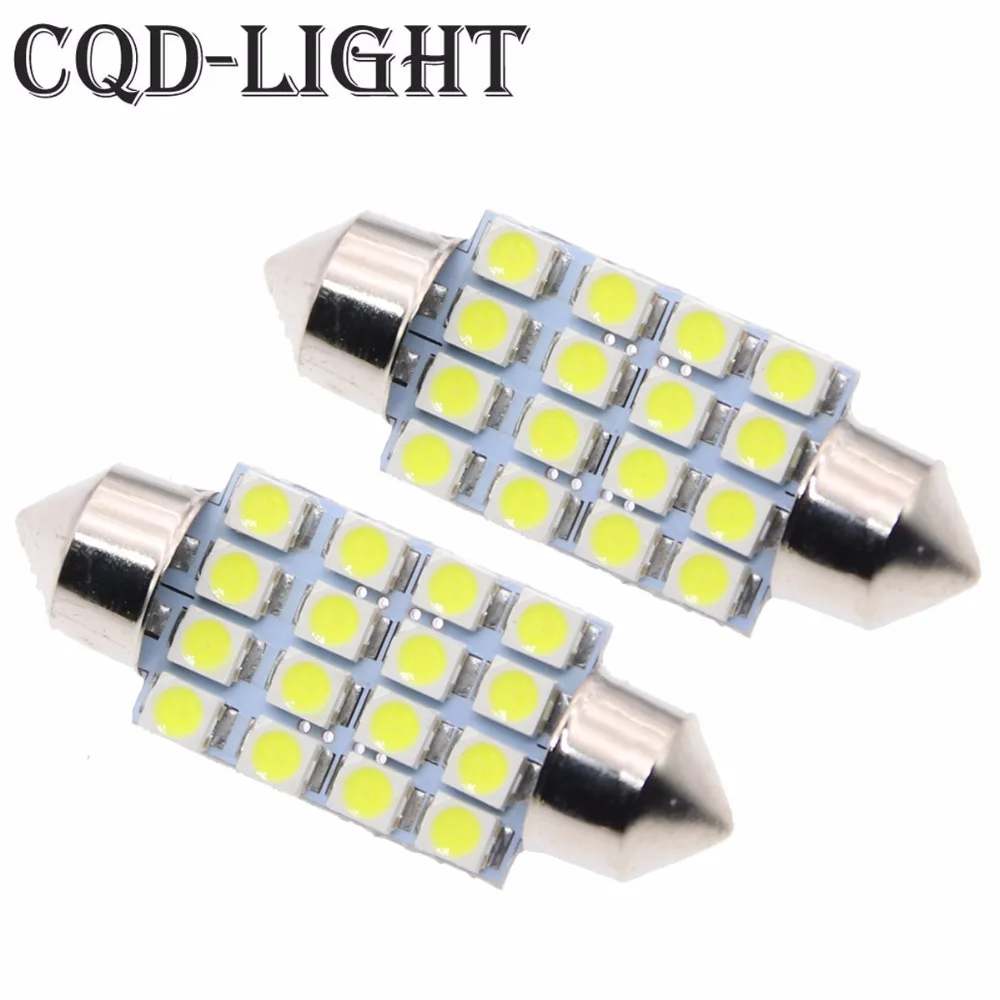 36MM-39MM 2 SMD 5050 12V SUPER RED LED CAR INTERIOR DOME//TRUNK LIGHT//BULB//LAMP