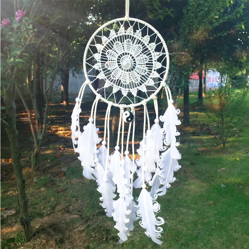 Artistic 14*40CM Dream Catcher Home Decor, blue Feather Dreamcatcher Wind Chimes Indian Style Mascot Car or Wall Decoration
Artistic 14*40CM Dream Catcher Home Decor, blue Feather Dreamcatcher Wind Chimes Indian Style Mascot Car or Wall Decoration
