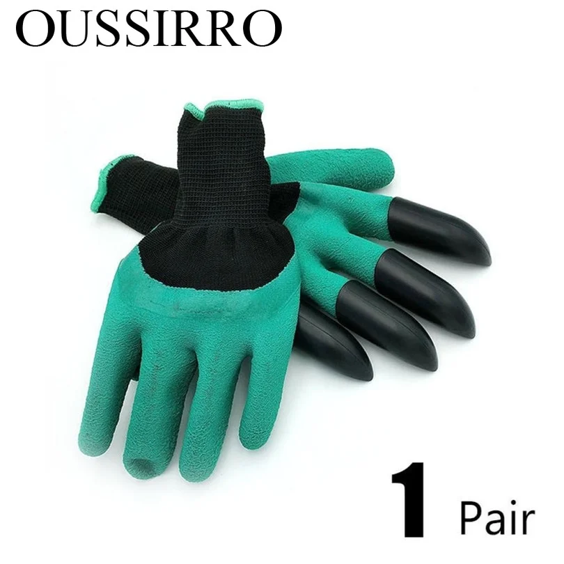 New 1 Pair Green Garden Gloves with Fingertips Claws Dig and Plant Safe for Rose Pruning Gloves Mittens Digging Gloves Hot Sale
New 1 Pair Green Garden Gloves with Fingertips Claws Dig and Plant Safe for Rose Pruning Gloves Mittens Digging Gloves Hot Sale