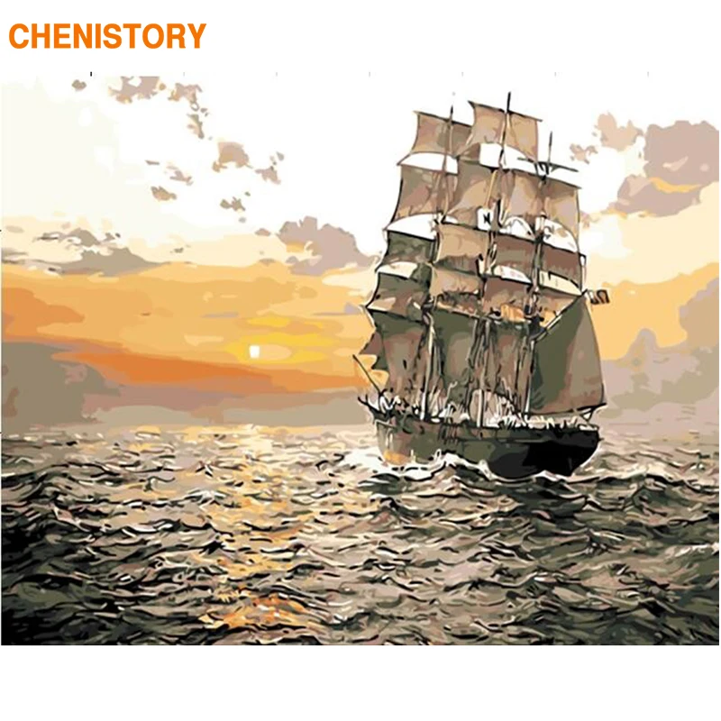 CHENISTORY Frameless Sunset Sailing DIY Painting By Numbers Kit Landscape Modern Wall Art Handpainted Unique Gift For Home Decor
CHENISTORY Frameless Sunset Sailing DIY Painting By Numbers Kit Landscape Modern Wall Art Handpainted Unique Gift For Home Decor