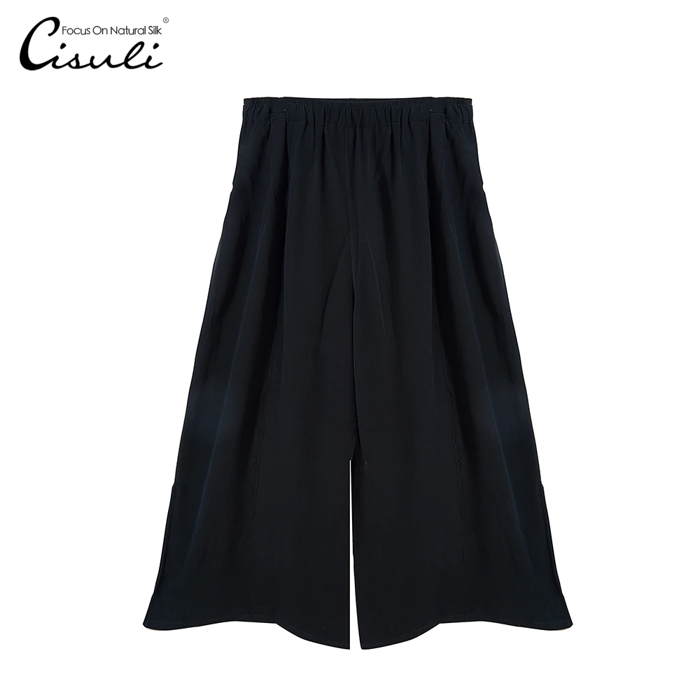 CISULI Pants Steetwear Silk Pants Women Summer Wide Leg Pants Breathable Anti-allerge Pure Silk Double Georgette Fabric
CISULI Pants Steetwear Silk Pants Women Summer Wide Leg Pants Breathable Anti-allerge Pure Silk Double Georgette Fabric