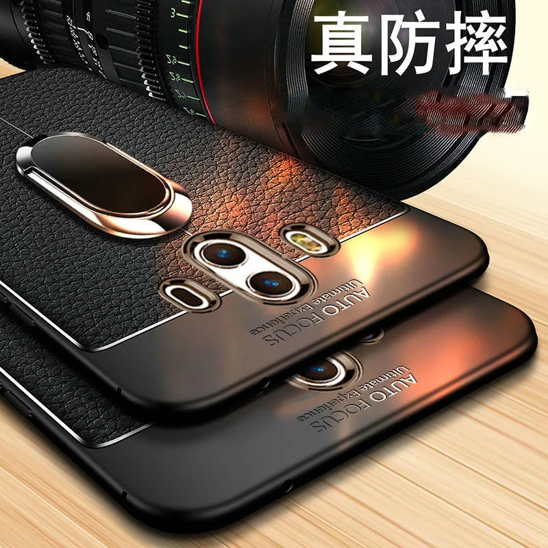 Leather Silicone Magnetic Car Holder Case For Huawei Mate 9 10 Pro 10pro Leather Ring Holder Case Original Back Cover With Strap
Leather Silicone Magnetic Car Holder Case For Huawei Mate 9 10 Pro 10pro Leather Ring Holder Case Original Back Cover With Strap