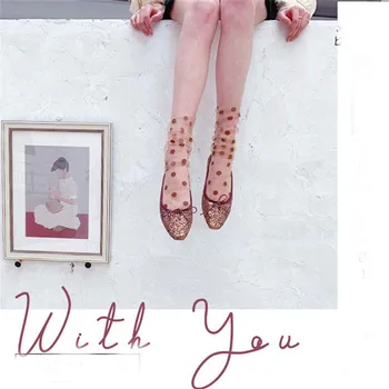 1 Pair Fashion Breathable Women Socks Summer Thin Transparent Mesh Small Polka Dots Socks Female Casual Fishnet Dots Socks
1 Pair Fashion Breathable Women Socks Summer Thin Transparent Mesh Small Polka Dots Socks Female Casual Fishnet Dots Socks
