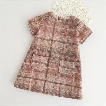 Girls Dress Autumn vintage england style kids plaid dress Toddler Girls Clothes O-neck Plaid Pocket Design for Children Clothing
Girls Dress Autumn vintage england style kids plaid dress Toddler Girls Clothes O-neck Plaid Pocket Design for Children Clothing