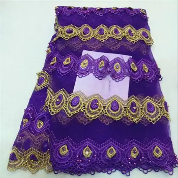 Purple Color Embroidery French Net Lace Fabric Beautiful Tulle Mesh Lace with Bead and Stone for Party Dressing 30
Purple Color Embroidery French Net Lace Fabric Beautiful Tulle Mesh Lace with Bead and Stone for Party Dressing 30