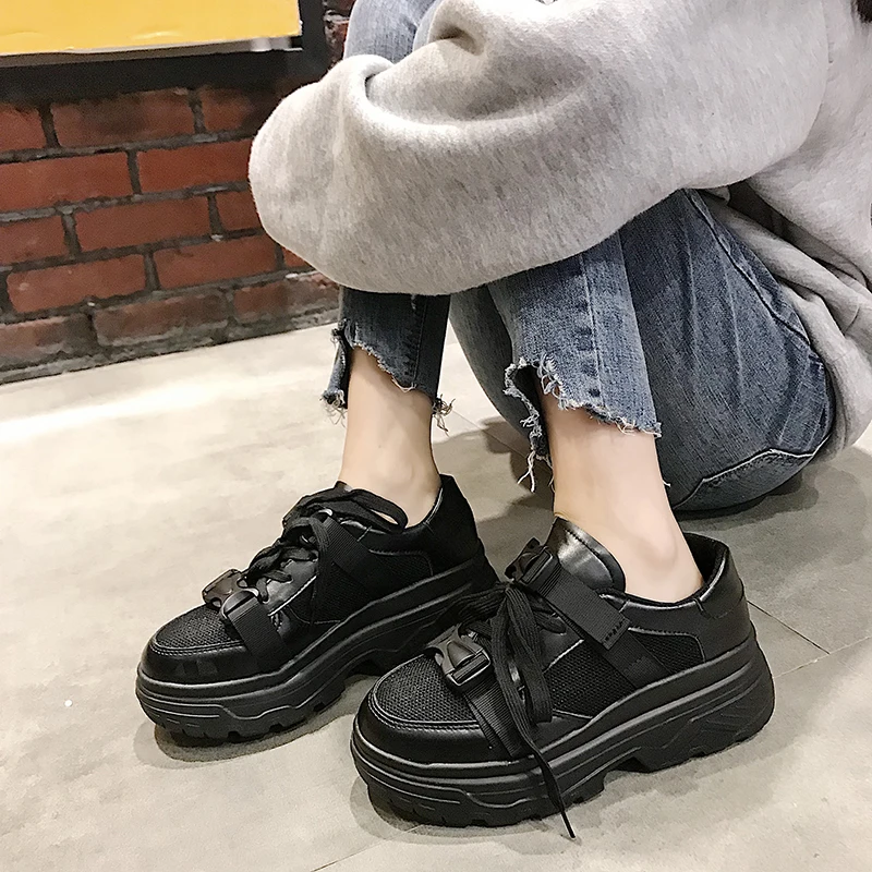 Bomlight Mesh Women's Height Increasing Platform Chunky Sneakers Buckle Women Flat Thick Bottom Casual Shoes Woman Dad Footwear
Bomlight Mesh Women's Height Increasing Platform Chunky Sneakers Buckle Women Flat Thick Bottom Casual Shoes Woman Dad Footwear