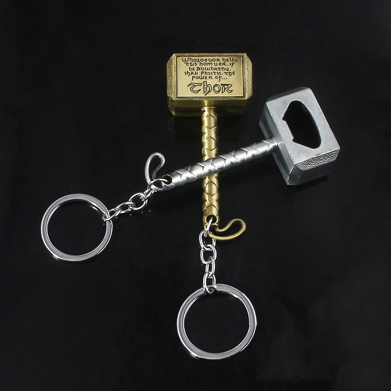 Avengers 4 Endgame Thor Mjolnir Keychains Beer Opener Thanos Broadsword Loki Marvel Character Weapons Keyring For Man Jewelry
Avengers 4 Endgame Thor Mjolnir Keychains Beer Opener Thanos Broadsword Loki Marvel Character Weapons Keyring For Man Jewelry