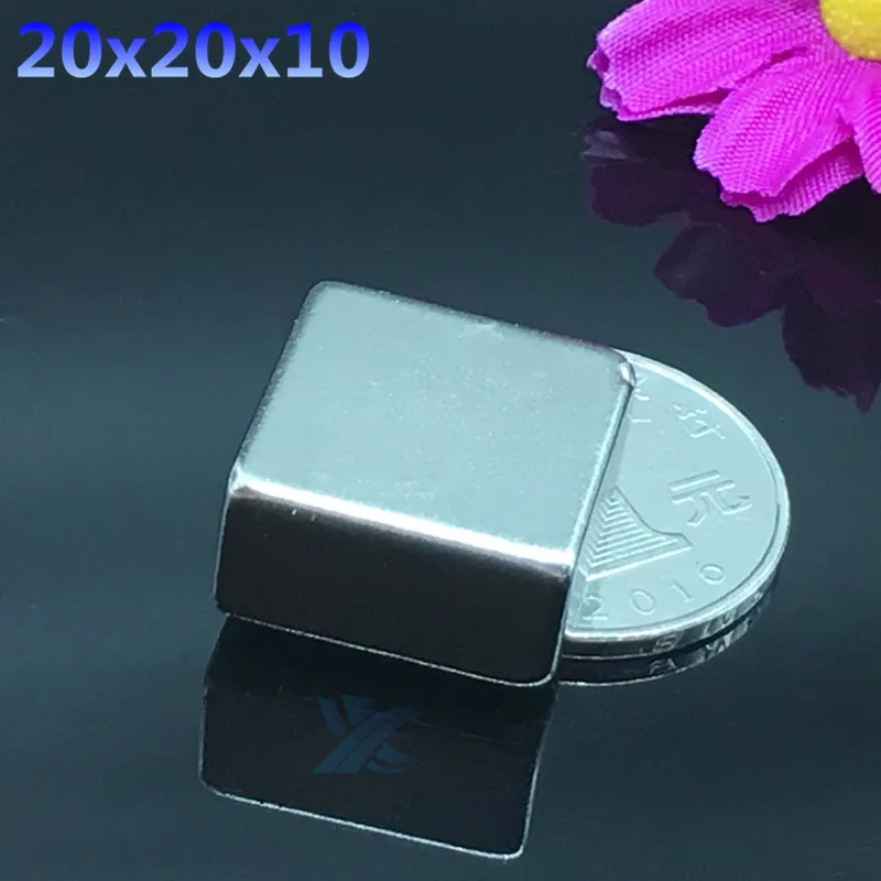 1pcs Neodymium magnet 20x20x10 Rare Earth small Strong block permanent 20*20*10 mm fridge Electromagnet NdFeB nickle magnetic
1pcs Neodymium magnet 20x20x10 Rare Earth small Strong block permanent 20*20*10 mm fridge Electromagnet NdFeB nickle magnetic