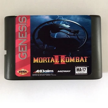 Top quality 16 bit Sega MD game Cartridge for Megadrive Genesis system --- Mortal Kombat II
Top quality 16 bit Sega MD game Cartridge for Megadrive Genesis system --- Mortal Kombat II