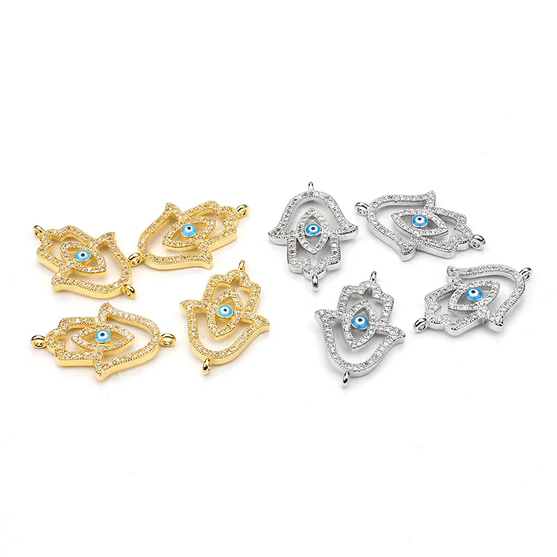 1 PC Copper Material Silver Gold Crystal Hamsa Hand Evil Eye Charms Pendants For DIY Bracelet Necklace Jewelry Making
1 PC Copper Material Silver Gold Crystal Hamsa Hand Evil Eye Charms Pendants For DIY Bracelet Necklace Jewelry Making
