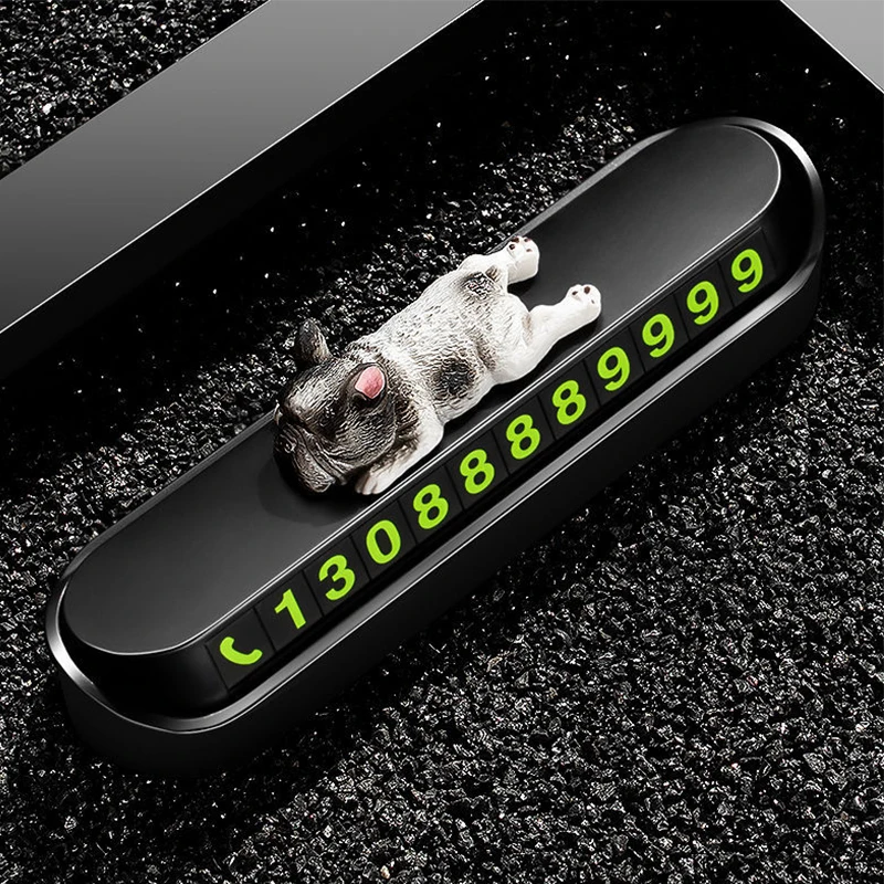 Portable Hidden Design Bulldogs Car Styling Temporary Parking Card Phone Number Card Plate Car Accessories Car Sticker
Portable Hidden Design Bulldogs Car Styling Temporary Parking Card Phone Number Card Plate Car Accessories Car Sticker