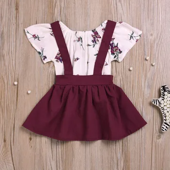 2Pcs Infant Baby Girls Dress Set Floral Print Rompers Jumpsuit Strap Skirt Outfits Set baby girl clothes A1
2Pcs Infant Baby Girls Dress Set Floral Print Rompers Jumpsuit Strap Skirt Outfits Set baby girl clothes A1