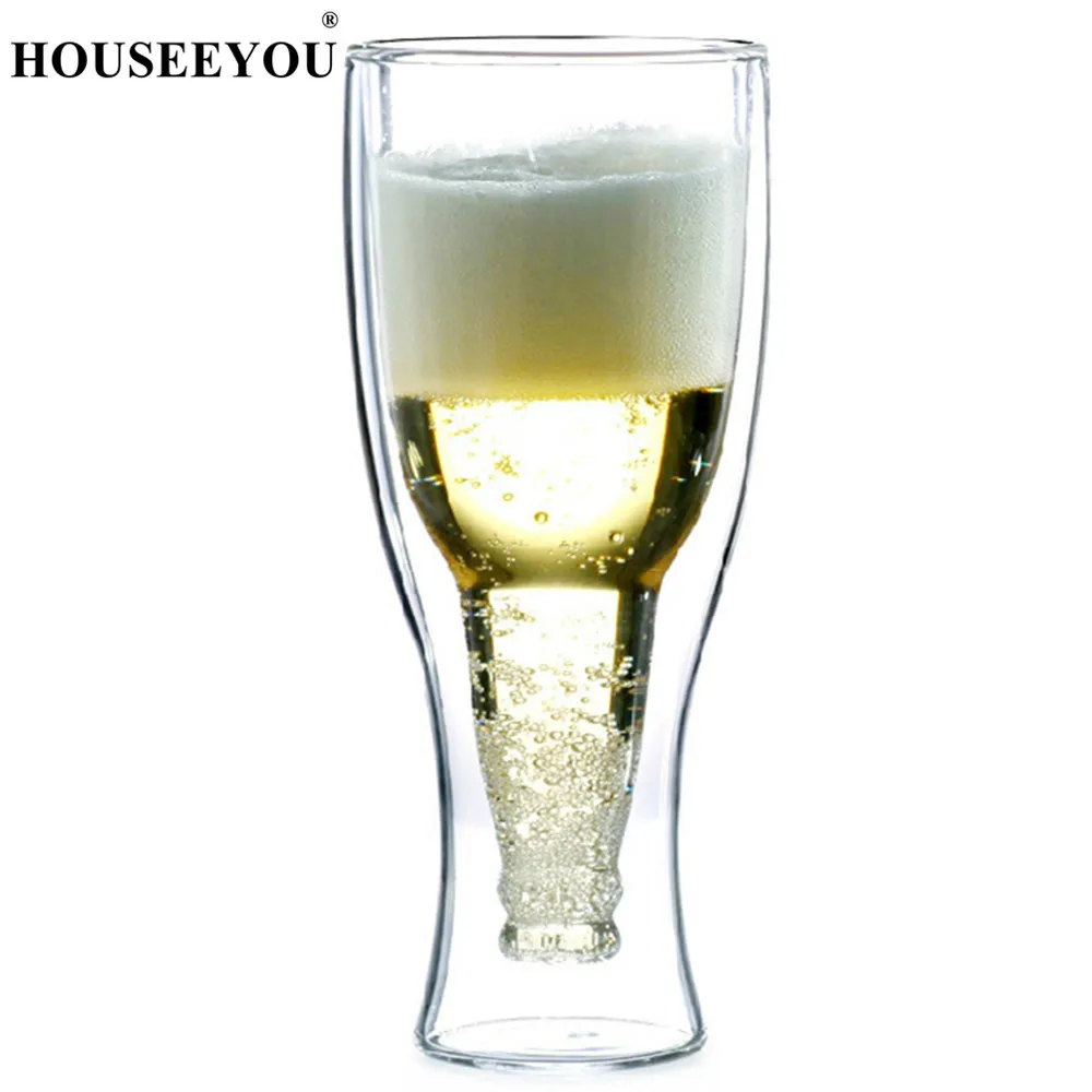 HOUSEEYOU 350ml Creative Upside Down Double Wall Inverted Beer Mug Beer Glass Drinking Bottle Beer Steins Party Bar Drinkware
HOUSEEYOU 350ml Creative Upside Down Double Wall Inverted Beer Mug Beer Glass Drinking Bottle Beer Steins Party Bar Drinkware