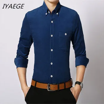 Spring 2019 New Men's Corduroy Shirt Men's Fashion Casual Long-Sleeved Shirt Slim Solid Color Retro Brand Men's Shirts M-4XL
Spring 2019 New Men's Corduroy Shirt Men's Fashion Casual Long-Sleeved Shirt Slim Solid Color Retro Brand Men's Shirts M-4XL