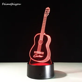 Six Strings Guitar LED Desktop Table luminary Lamp USB Valentines Day Birthday Gift 3D Touch Button Night Light free shipping
Six Strings Guitar LED Desktop Table luminary Lamp USB Valentines Day Birthday Gift 3D Touch Button Night Light free shipping