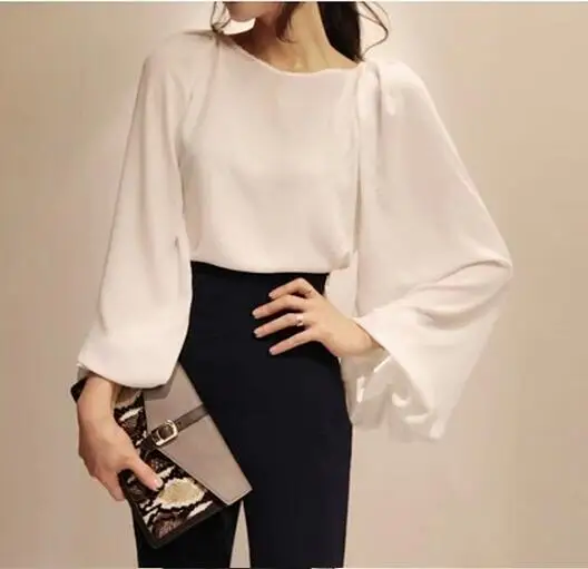 Free Shipping New Arrival Korean Lantern Sleeve Pure Color Long Sleeve Woman Chiffon Blouse White
Free Shipping New Arrival Korean Lantern Sleeve Pure Color Long Sleeve Woman Chiffon Blouse White