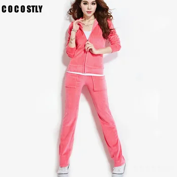 New 2 Piece Set Women Brand Velvet Fabric Tracksuits Velour Suit Women Track Suit Hoodies And Pants female Plus Size 4xL
New 2 Piece Set Women Brand Velvet Fabric Tracksuits Velour Suit Women Track Suit Hoodies And Pants female Plus Size 4xL