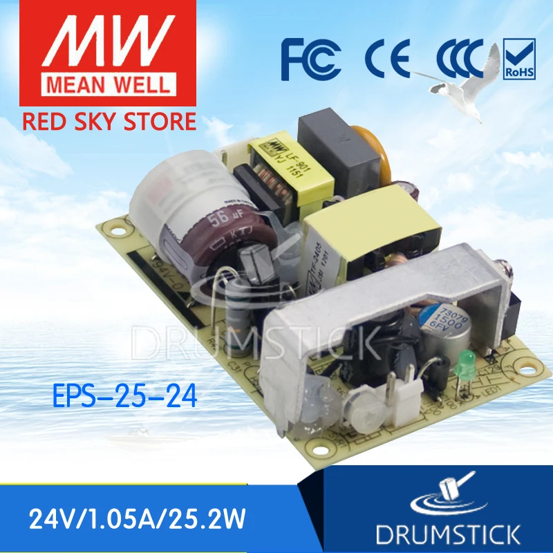 MEAN WELL EPS-25-24 24V 1.05A meanwell EPS-25 24V 25.2W Single Output Switching Power Supply
MEAN WELL EPS-25-24 24V 1.05A meanwell EPS-25 24V 25.2W Single Output Switching Power Supply