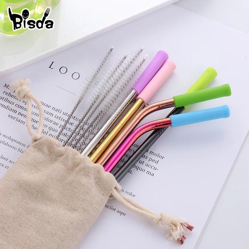 2 Pcs 6mm Drinking Short Straw with Silicone case Eco-Friendly High Quality Stainless Steel Straws Home Party Bar Drinking tool
2 Pcs 6mm Drinking Short Straw with Silicone case Eco-Friendly High Quality Stainless Steel Straws Home Party Bar Drinking tool