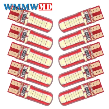 10pcs T10 W5W Silicone Case 24 Chips 4014 LED Car Wedge Interior Dome Reading Light WY5W 501 Auto Parking Bulbs Turn Side Lamps
10pcs T10 W5W Silicone Case 24 Chips 4014 LED Car Wedge Interior Dome Reading Light WY5W 501 Auto Parking Bulbs Turn Side Lamps