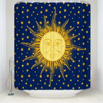 New Waterproof Hippie Sun Printed Shower Curtain with Hooks Polyester Fabric Funny Bathroom Curtains for Home Decorations
New Waterproof Hippie Sun Printed Shower Curtain with Hooks Polyester Fabric Funny Bathroom Curtains for Home Decorations