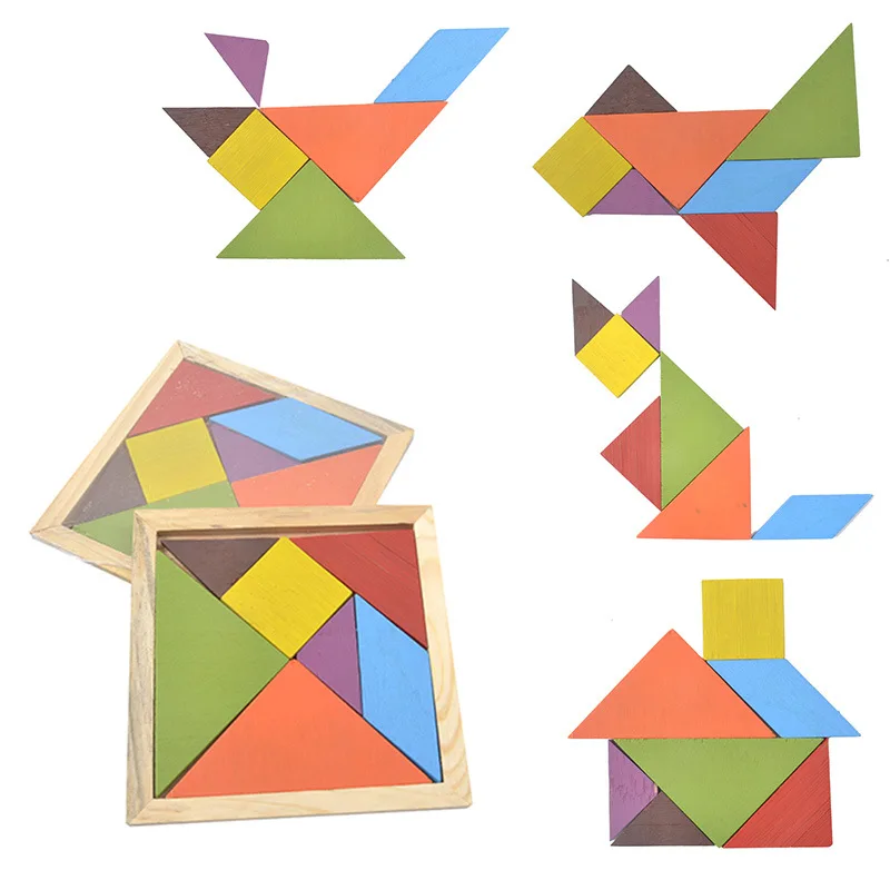 Wooden Colorful Tangram intelligence Jigsaw Puzzle Game Alphabet Numbers Early Learning Educational Toys for Children Gifts
Wooden Colorful Tangram intelligence Jigsaw Puzzle Game Alphabet Numbers Early Learning Educational Toys for Children Gifts