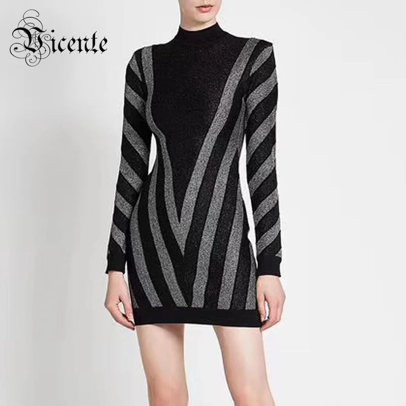 Vicente HOT Top Fashion Silver Striped Stand Design Long Sleeves Wholesale Celebrity Mini Bandage Dress
Vicente HOT Top Fashion Silver Striped Stand Design Long Sleeves Wholesale Celebrity Mini Bandage Dress