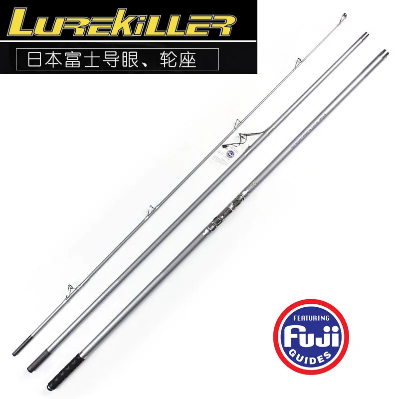 LONG CAST Japan fuji 4.2 meters SURF ROD 100-250G high carbon 3 sections distence throwing fishing rod SURF Casting fishing rod
LONG CAST Japan fuji 4.2 meters SURF ROD 100-250G high carbon 3 sections distence throwing fishing rod SURF Casting fishing rod